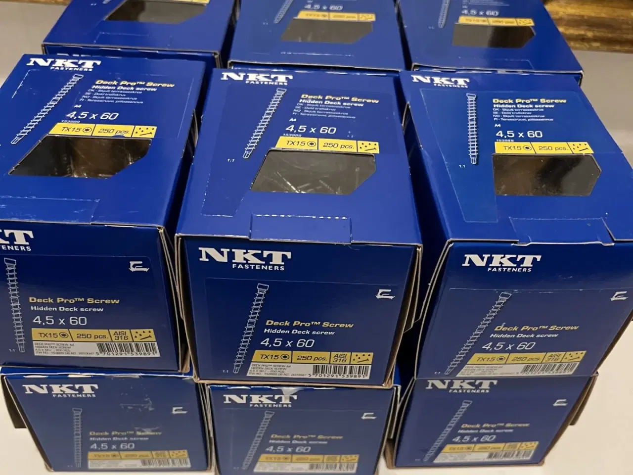 Billede 1 - Terrasseskruer RUSTFRI A4 NKT Fasteners Deck Pro.