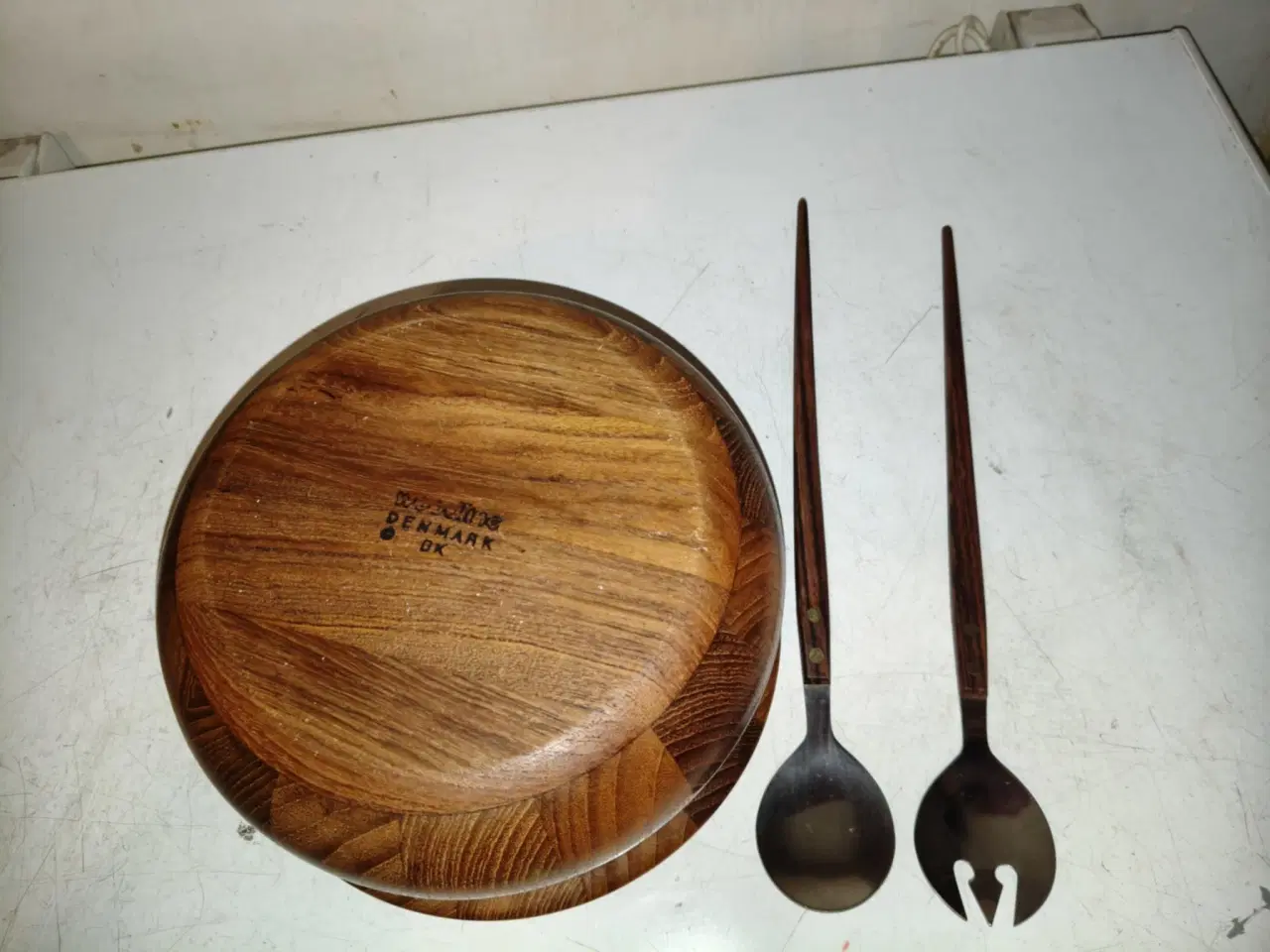 Billede 2 - super flot teaktræ skål af birgit krogh fra 60erne