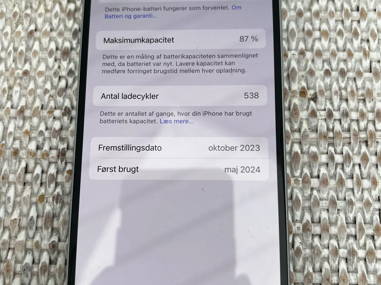 Billede 5 - iPhone 15 128GB Baby blue(Perfekt stand)