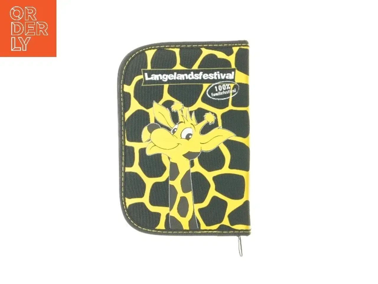 Billede 5 - Gul giraff penalhus fra Langelandsfestival (str. 19x13x2,5 cm)