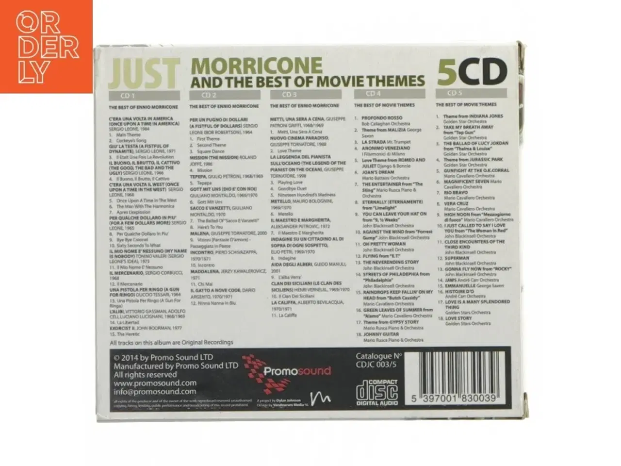 Billede 3 - Morricone: Just the Best Movie Themes CD Box Set fra Promo Sound