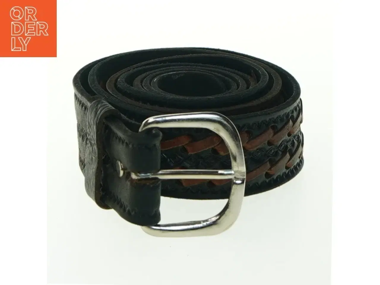 Billede 1 - Læderbælte (str. 120 x. 3,5 cm)