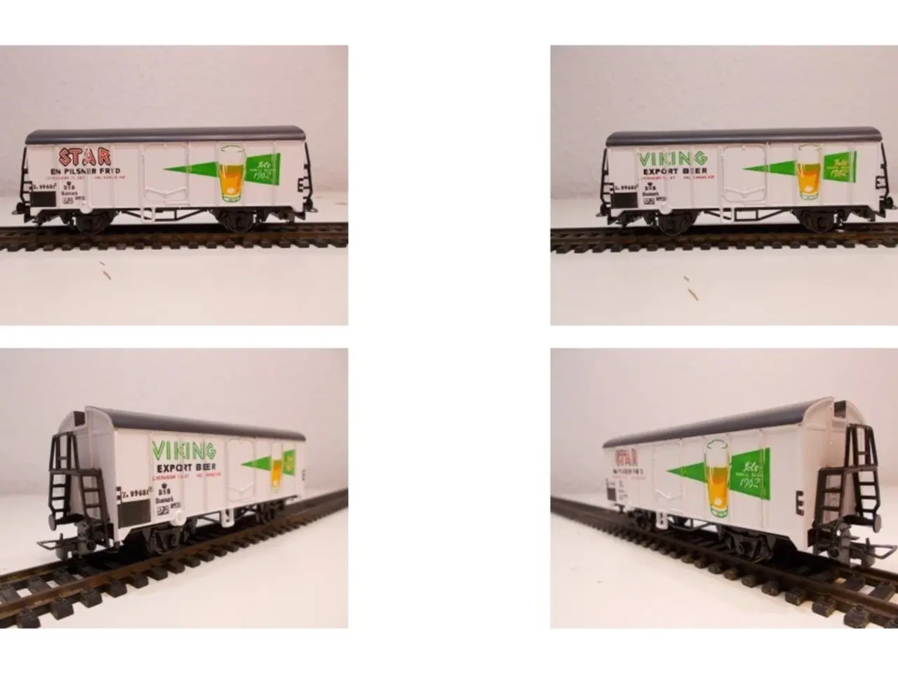 Billede 4 - Modeltog. Piko-Liliput DSB reklamegodsvogne