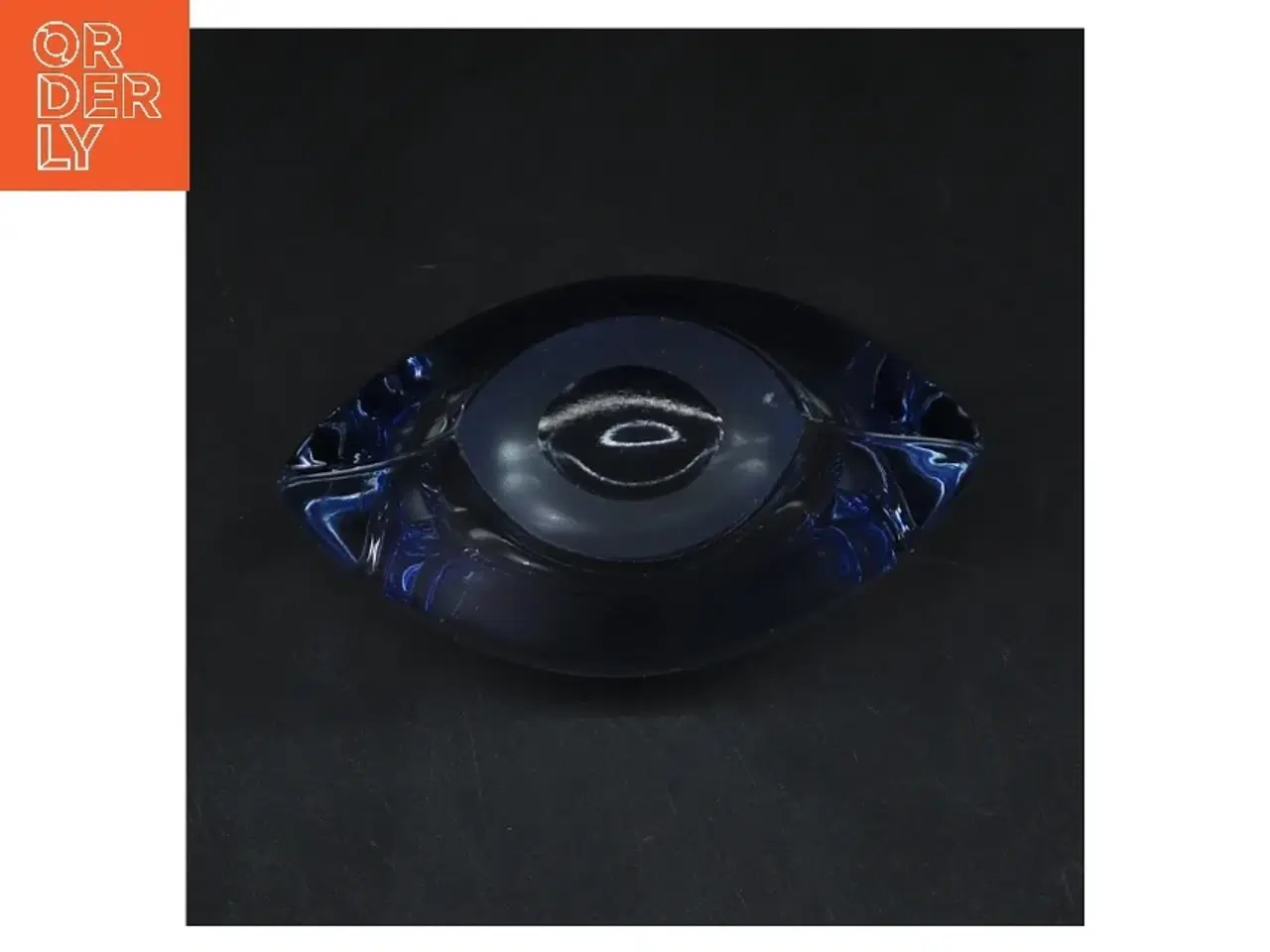 Billede 2 - Blå lysestage (str. 8,5x8 cm)