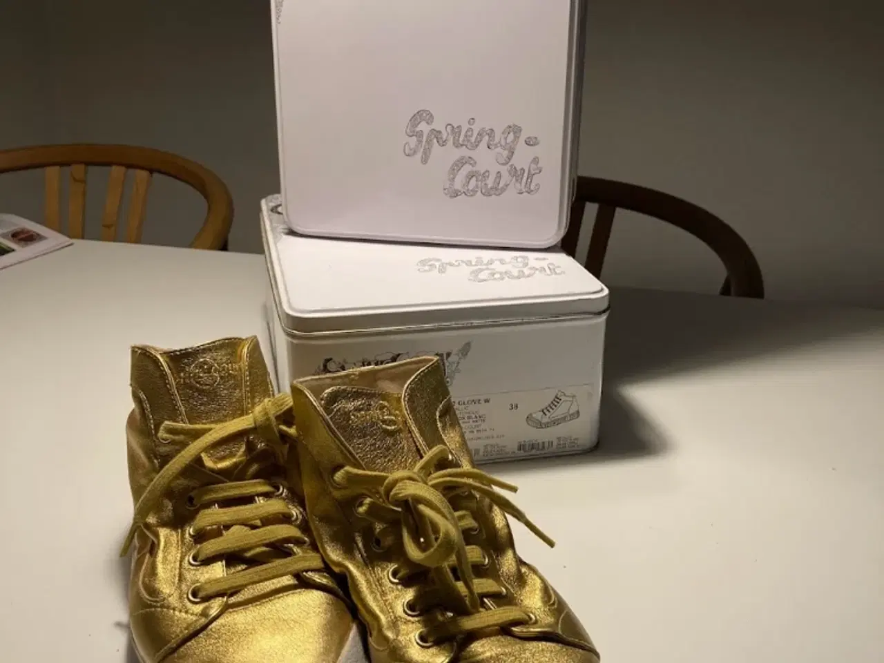 Billede 1 - Spring Court Sneakers ( 2 par Gold + Silver)