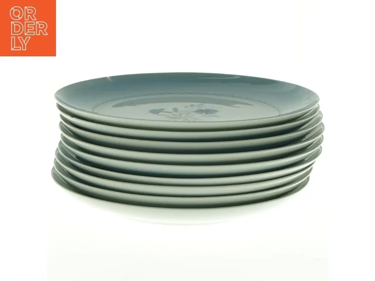 Billede 2 - Tallerkener med blomsterdekoration, blå kornblomst, demeter fra Bing Og Grøndahl (str. Diameter, 24 cm)