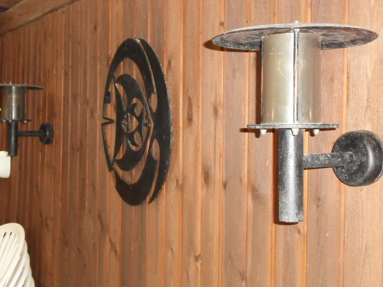 Billede 2 - Udendørslamper. Væglamper. Retro. 2 stk. i metal