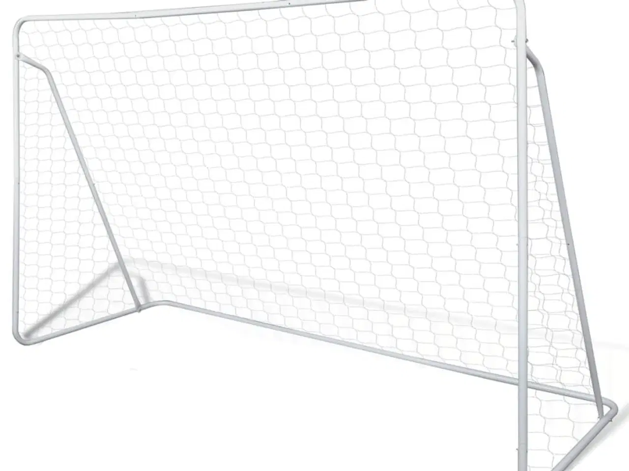 Billede 1 - Fodboldmål med net i stål 240 x 90 x 150 cm høj kvalitet