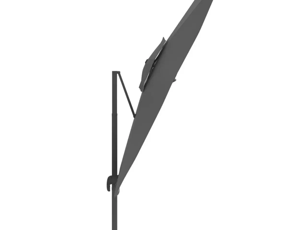 Billede 4 - Hængeparasol med dobbelt top 400x300 cm Antracitgrå