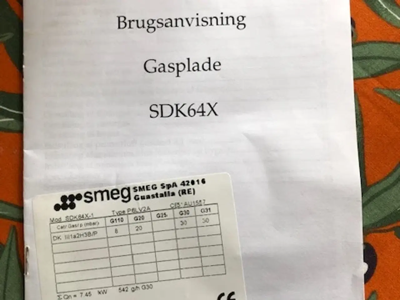 Billede 2 - Ny SMEG gaskogeplade SDK64X-1