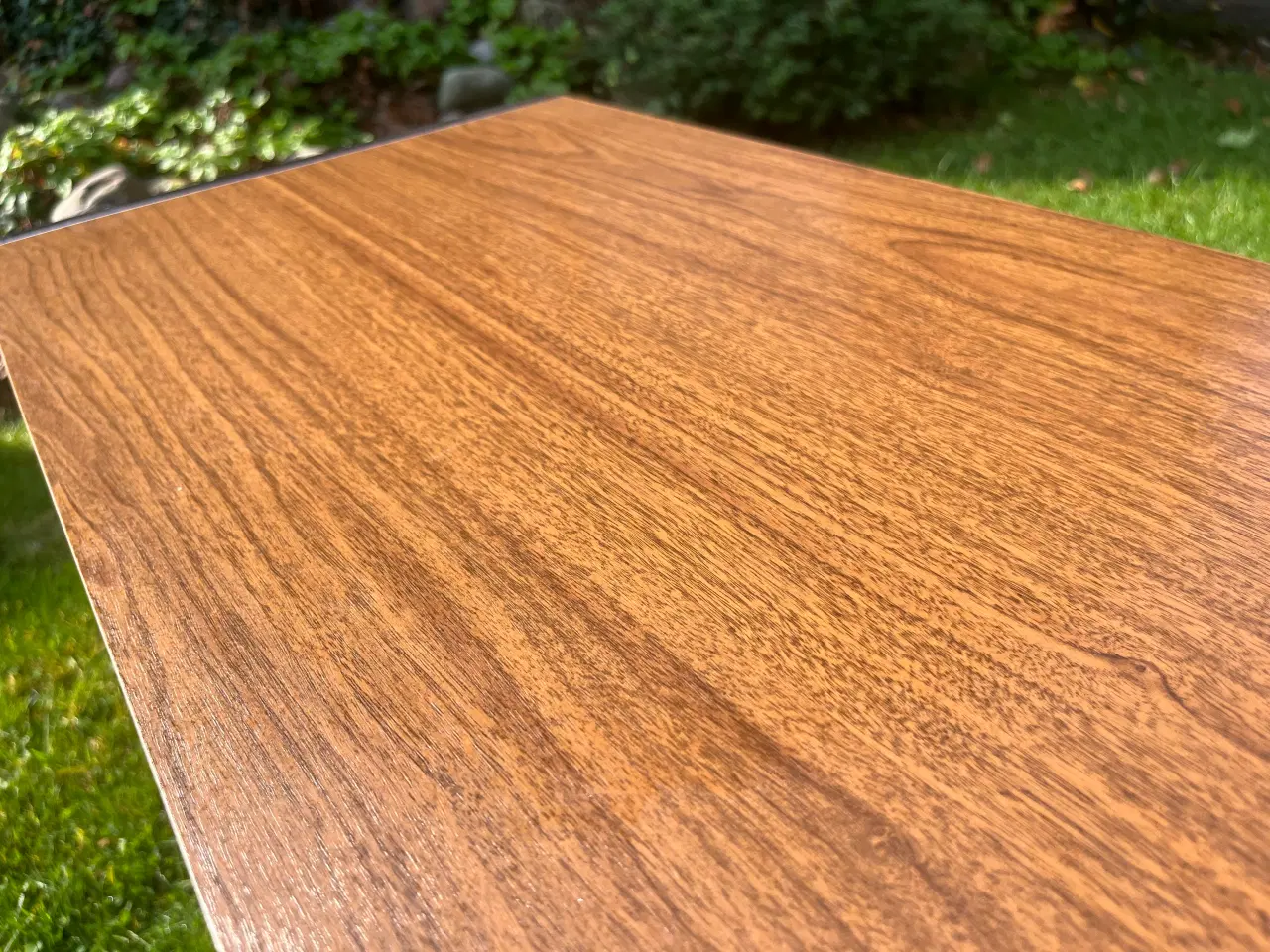 Billede 4 - Elegant rullebord / sidebord i træ og krom