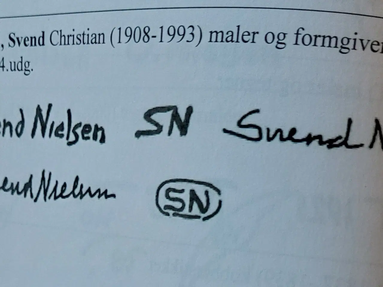 Billede 5 - SVEND NIELSEN - ( 1908 - 1993 ) - oliemaleri