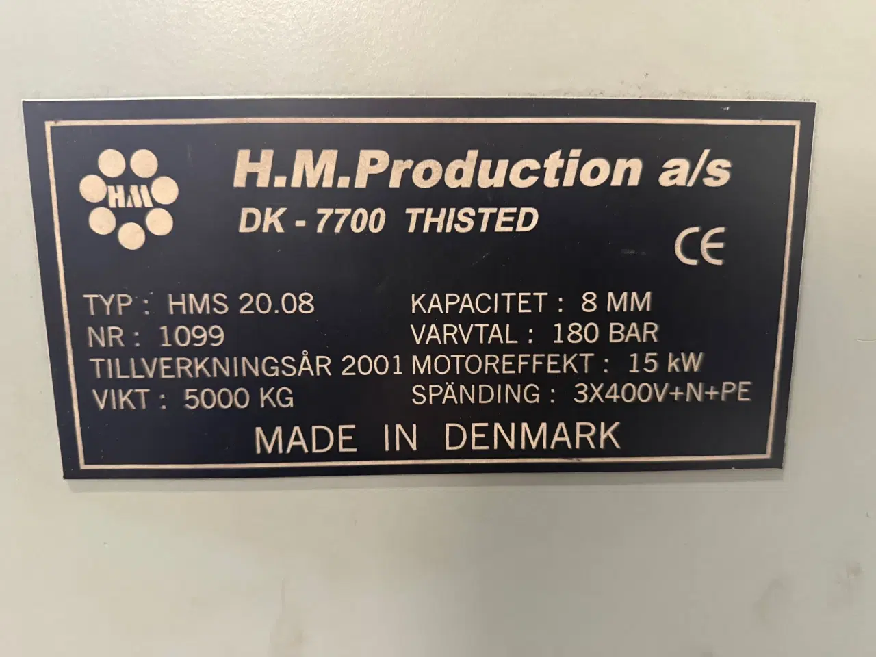 Billede 4 - Maskinsaks 2000 x 8 mm. Dansk produceret HM