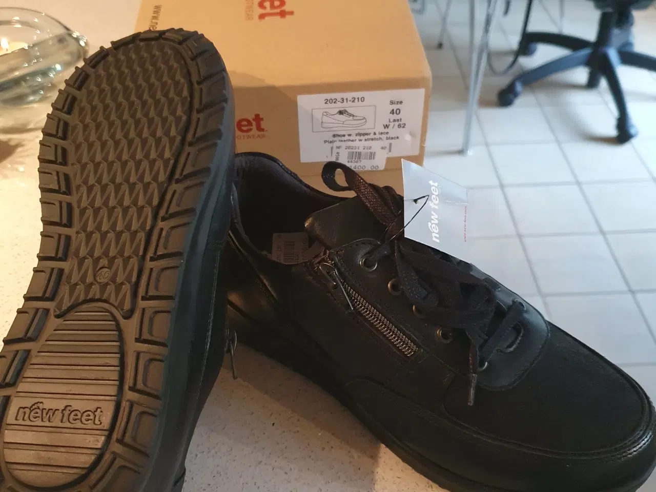 Billede 2 - New feet sko med lynlås, ubrugte