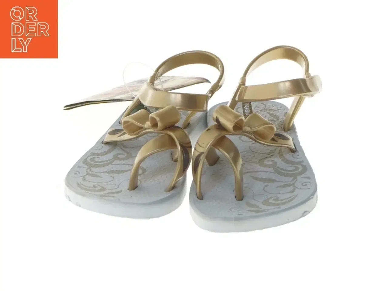 Billede 4 - Guldfarvede sandaler med sløjfe fra Ipanema (str. 22-23 cm)