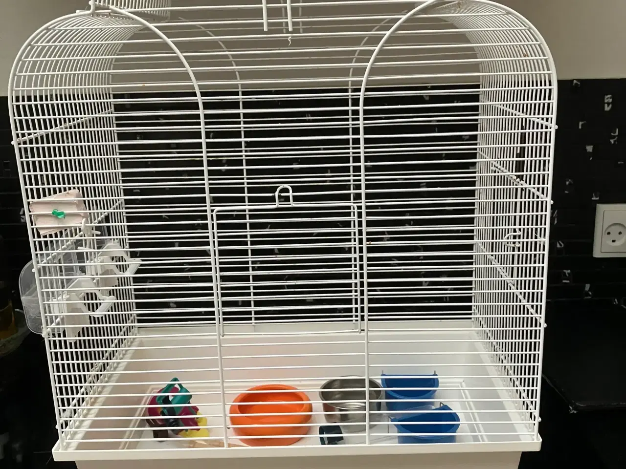 Billede 1 - Hvidt Fuglebur næsten som nyt