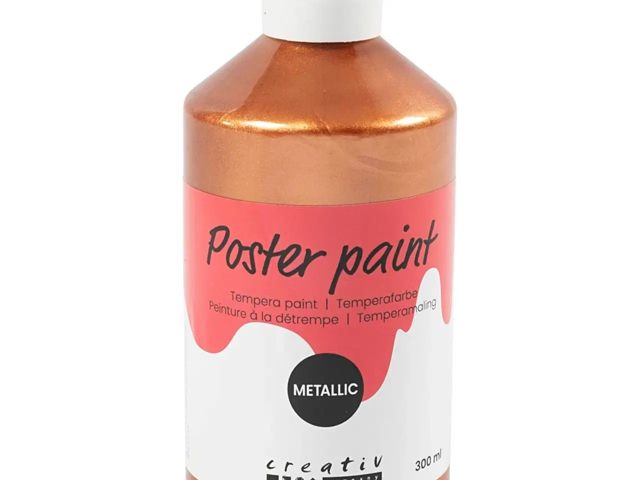 Billede 1 - Temperamaling Metallic Kobber 300ml - Høj Kvalitet