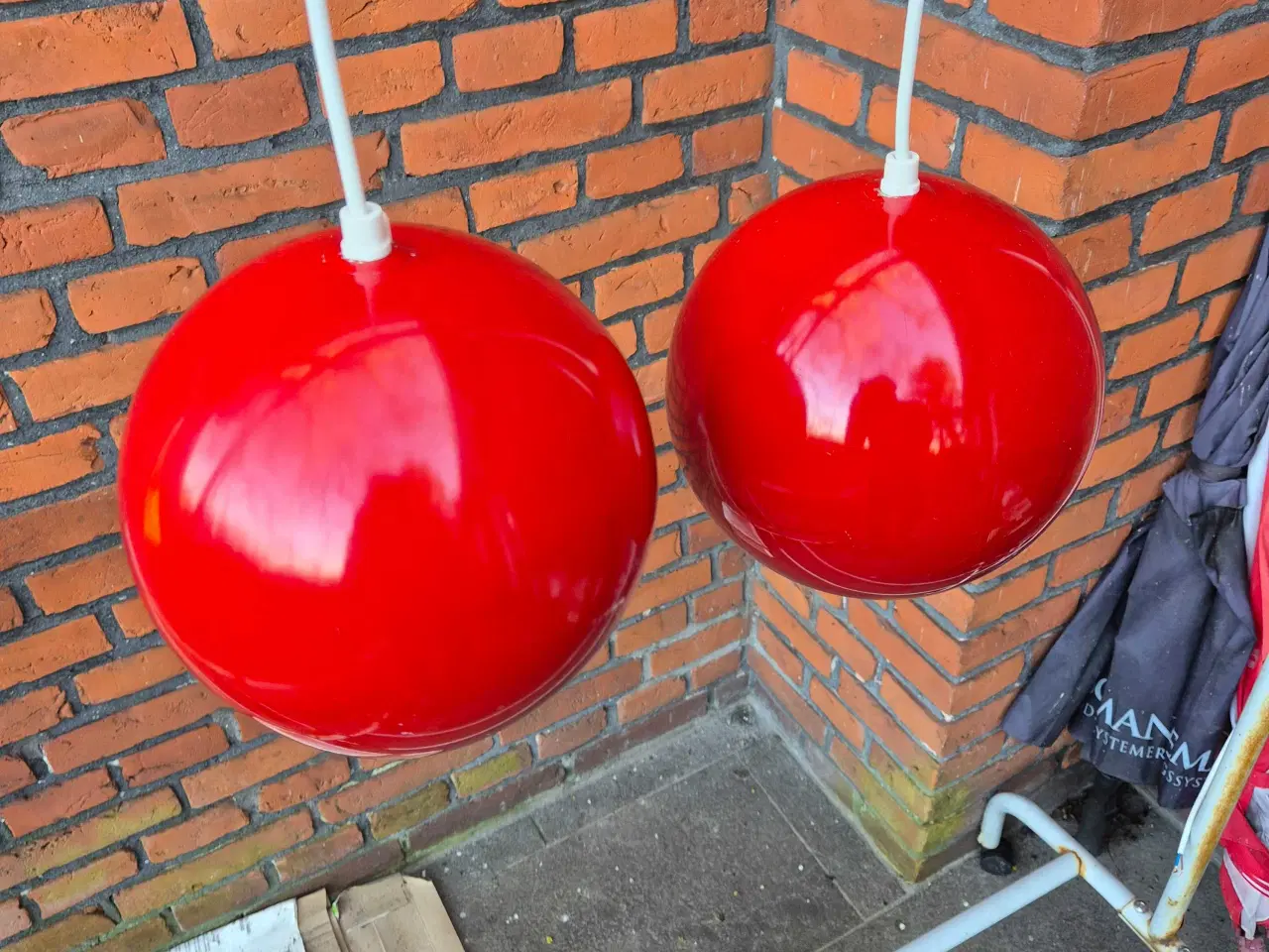 Billede 2 - Skønne vinrøde kuglependler