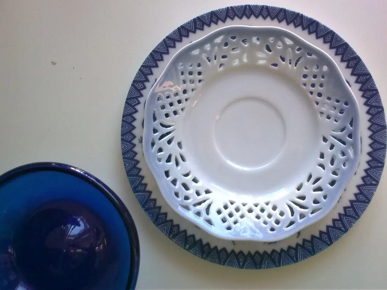 Billede 17 - Pottehoved KERAMIK plantepotte & LYSblå sjov!