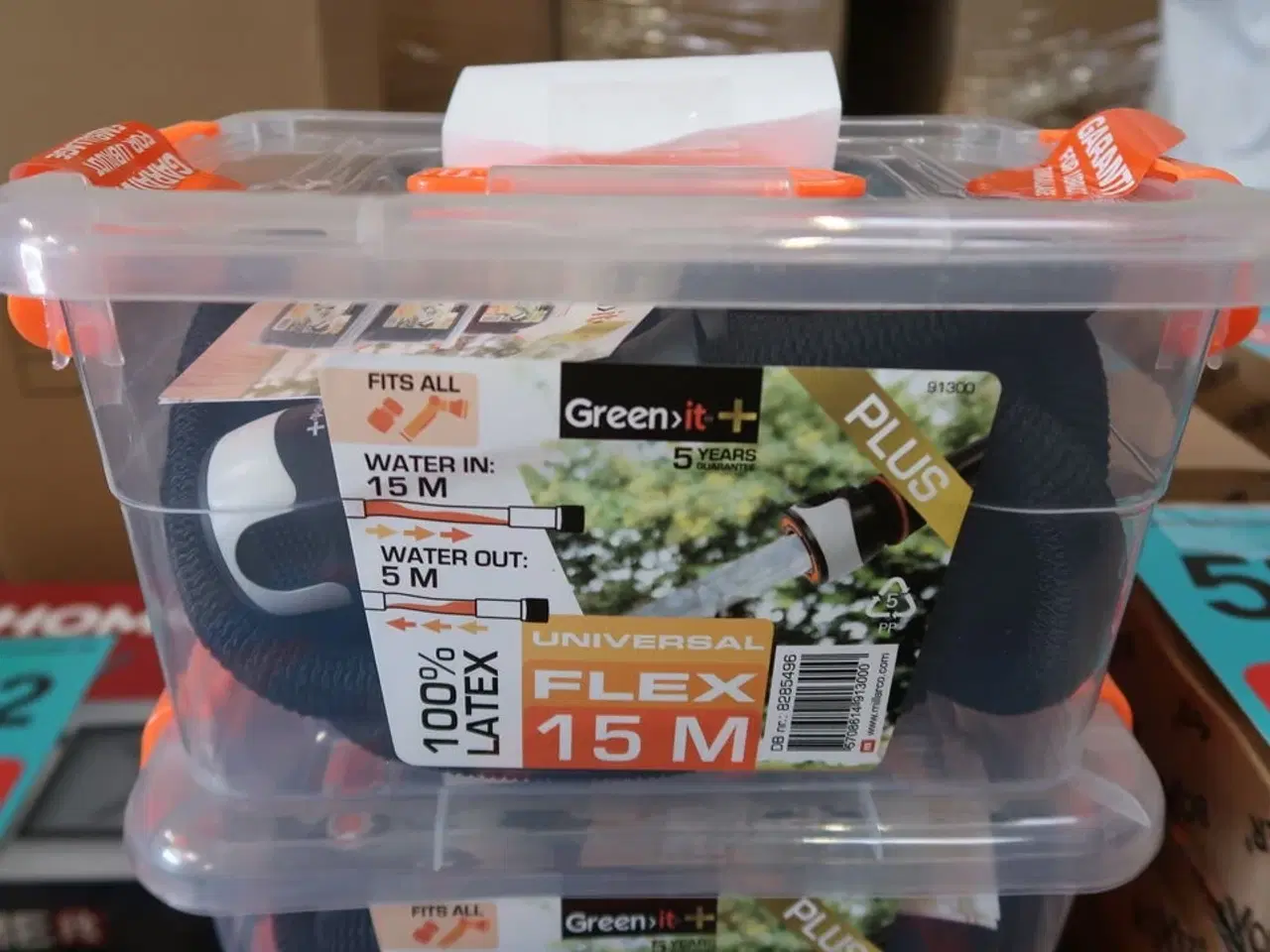 Billede 1 - 2 stk. Green>it flexslange Flex 3 m/opbevaringskasse sort 15 m