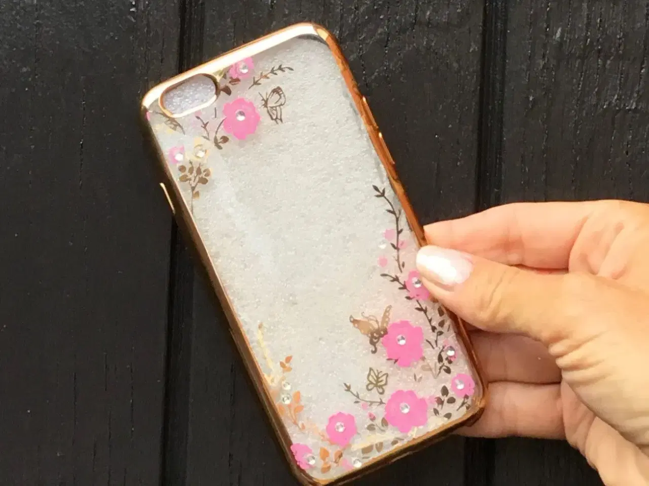 Billede 7 - Silikone cover med similisten blomster til iPhone 