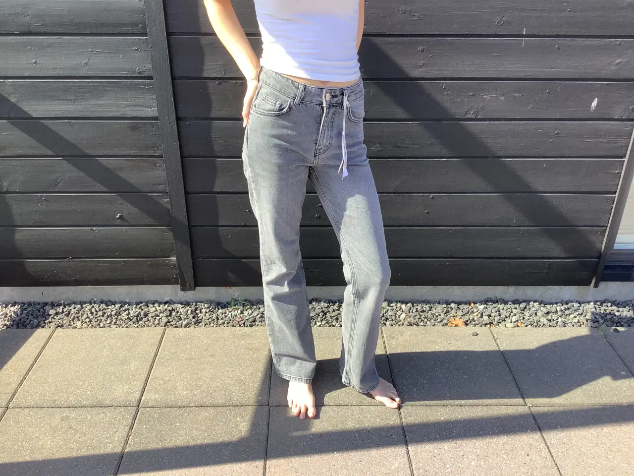 Billede 1 - Gina Tricot str. 32 grå jeans