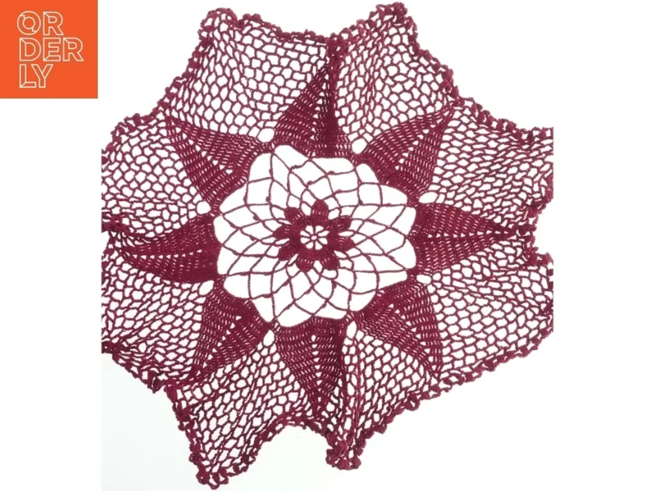 Billede 1 - Hæklet pynteunderlag (str. Ø 60 cm)