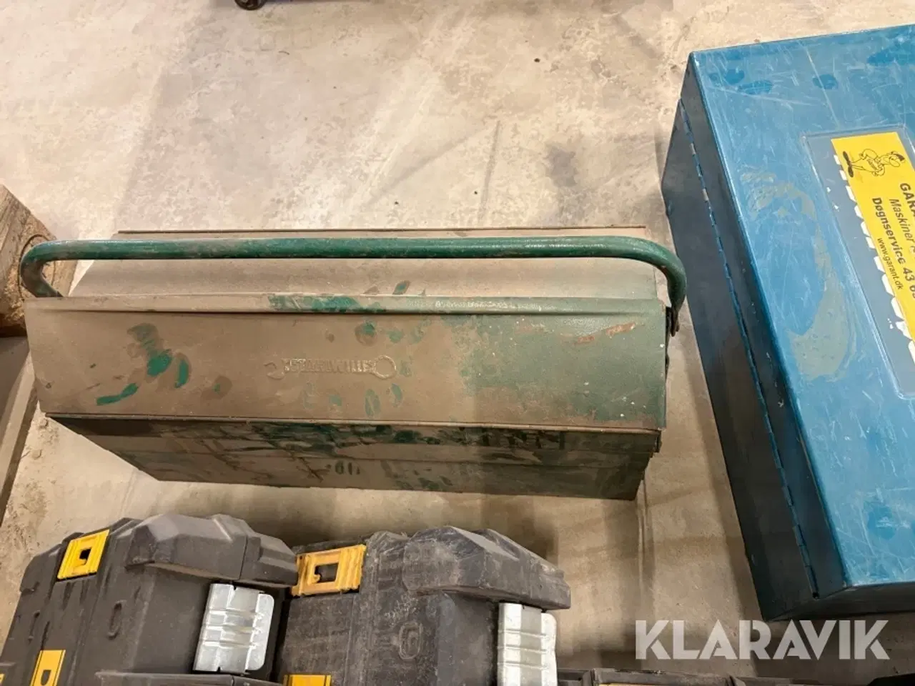 Billede 11 - Opbevaringskasser incl defekte maskiner Bosch makita dewalt