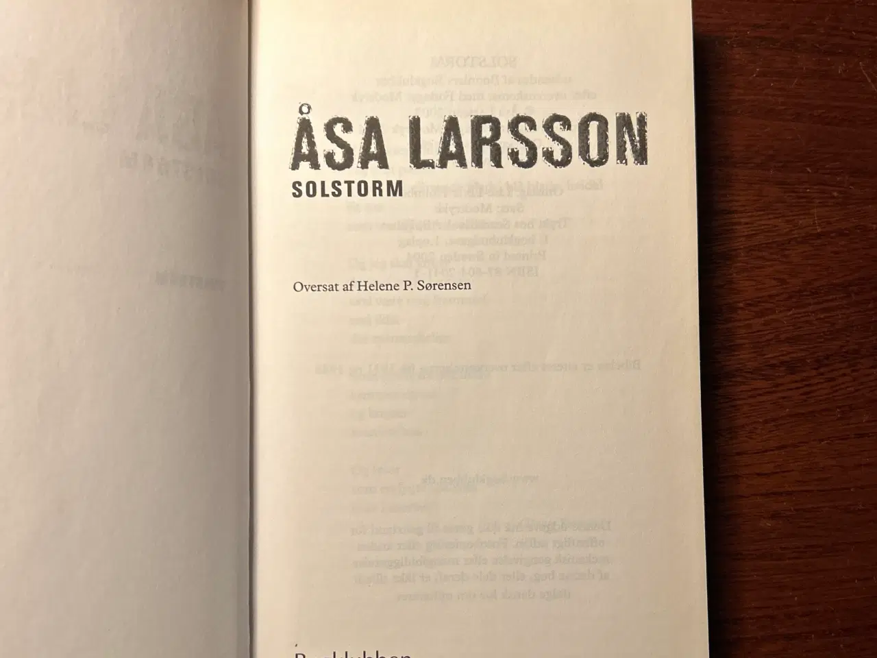 Billede 3 - Åsa Larsson: Solstorm