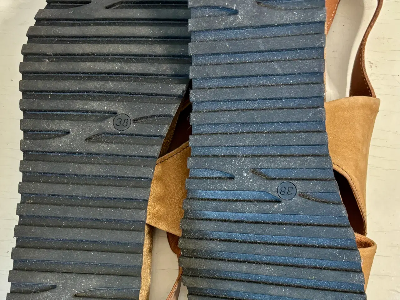 Billede 6 - MJUS, brune sandaler plateau kinahæl, str 38