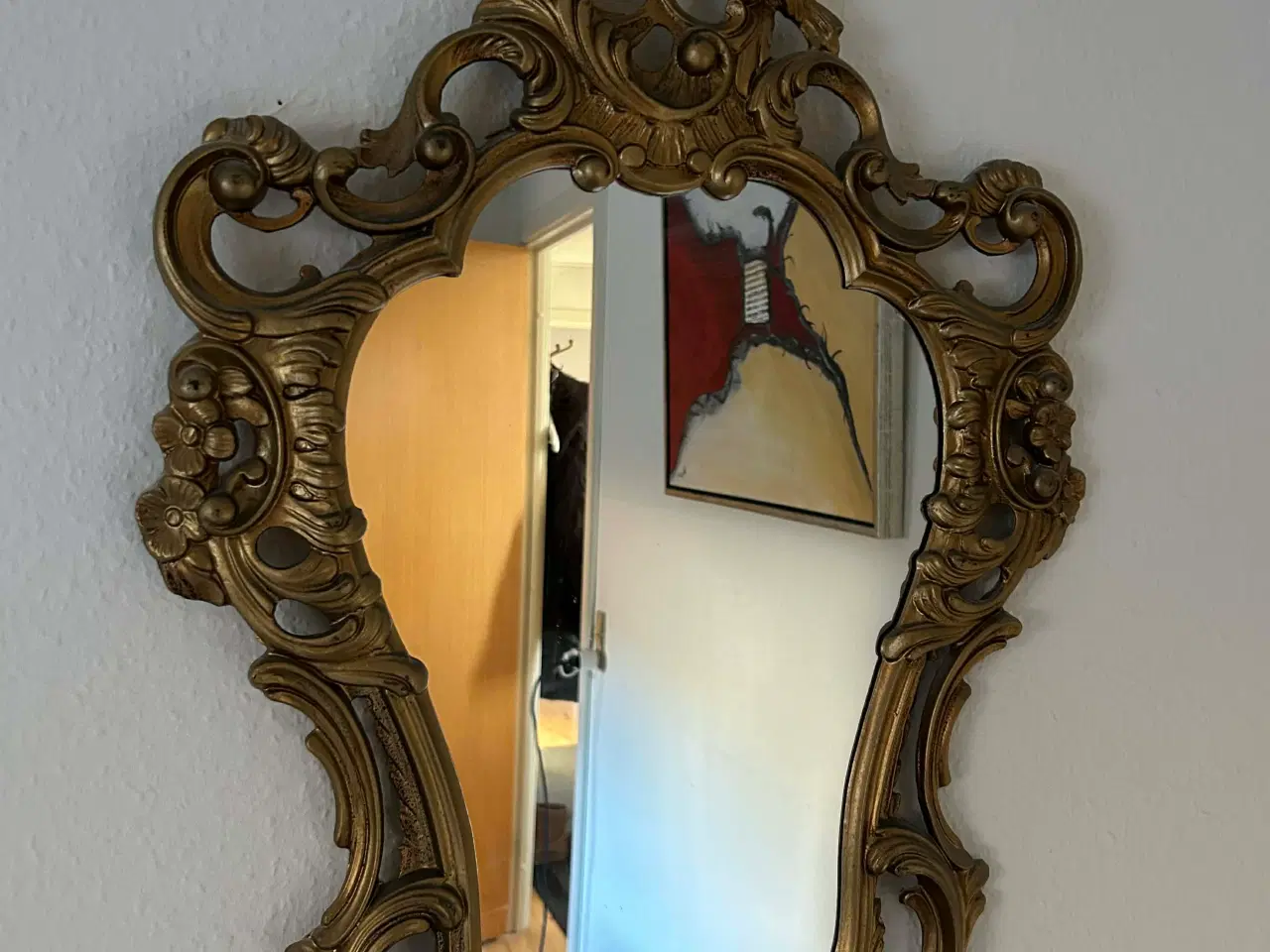 Billede 1 - Spejl med guldramme