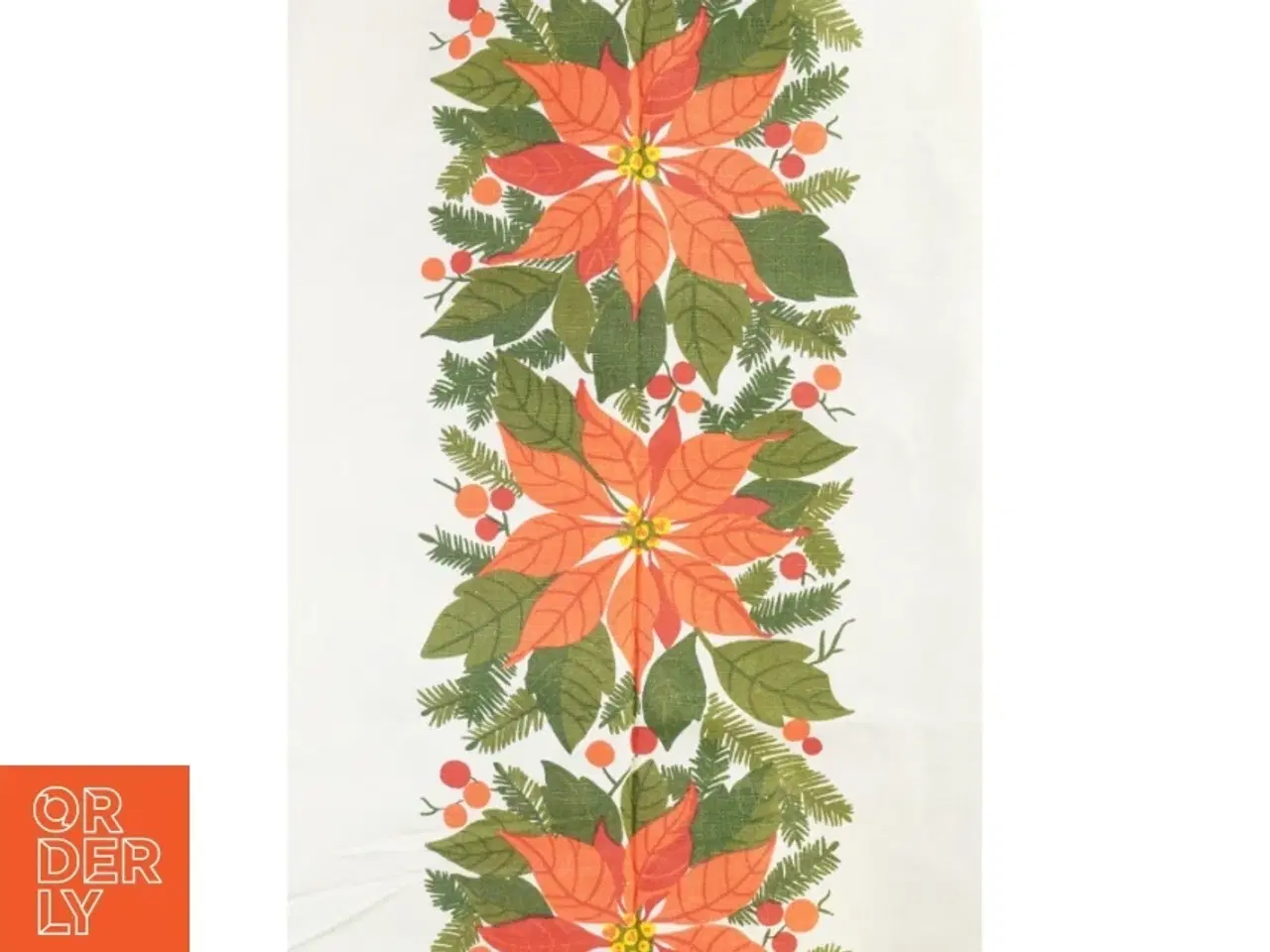 Billede 1 - Stof dug med jule motiv (str. 130 x 210 cm)