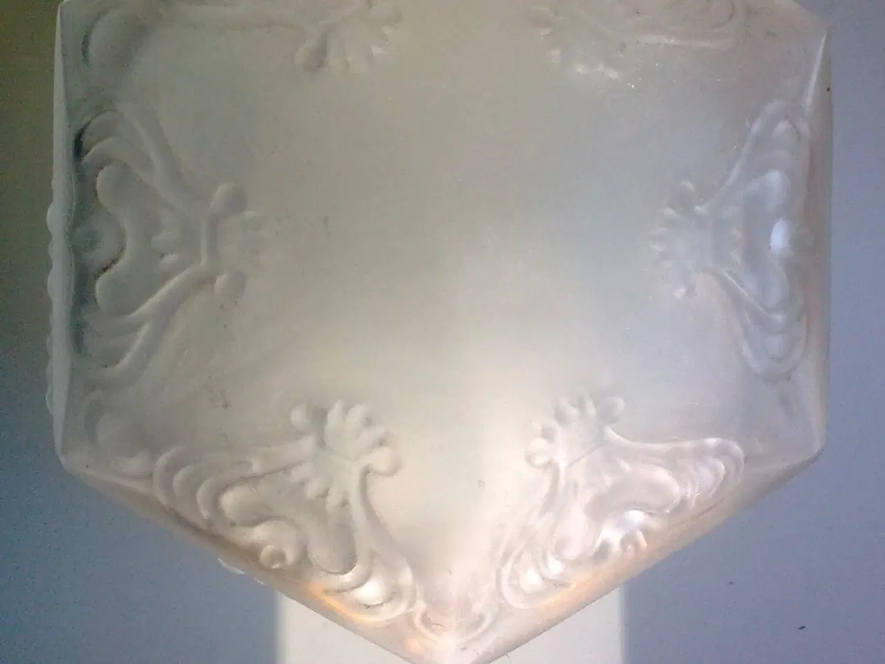 Billede 4 - Art deco skrin i matteret glas * lågkrukke