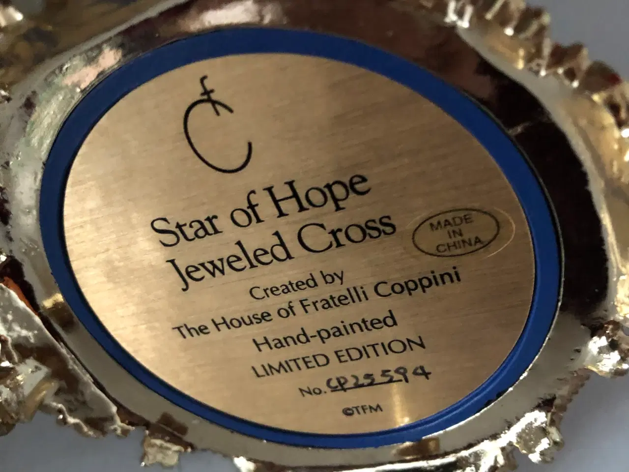 Billede 4 - The Franklin Mint Star Of Hope Jeweled Cross