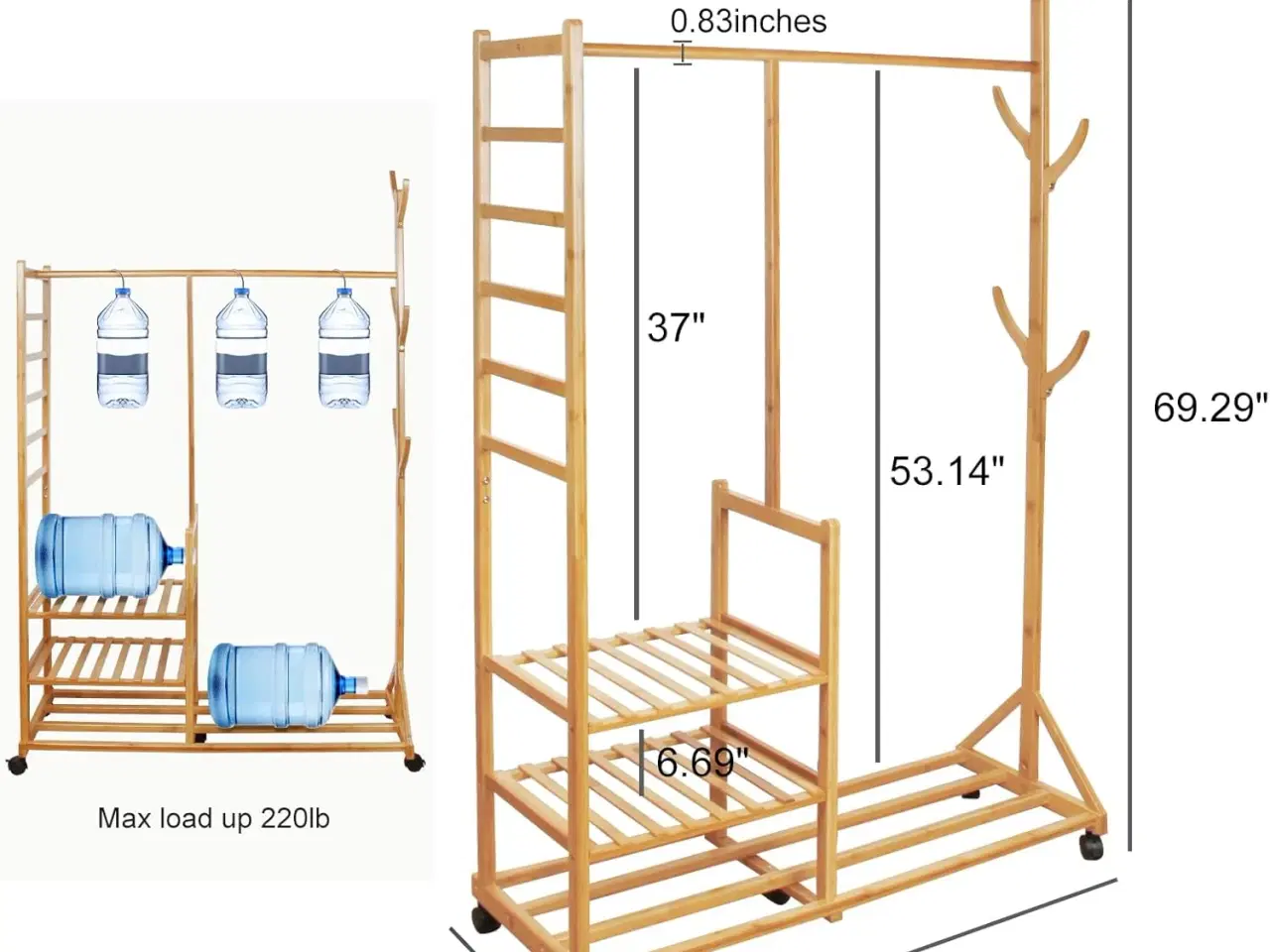 Billede 5 - Bamboo cloth rack