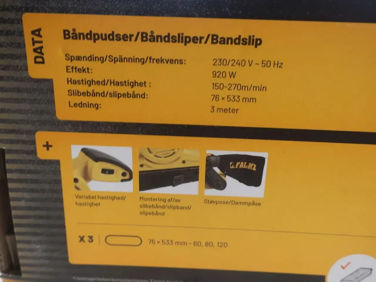 Billede 2 - Båndpudser FALKE