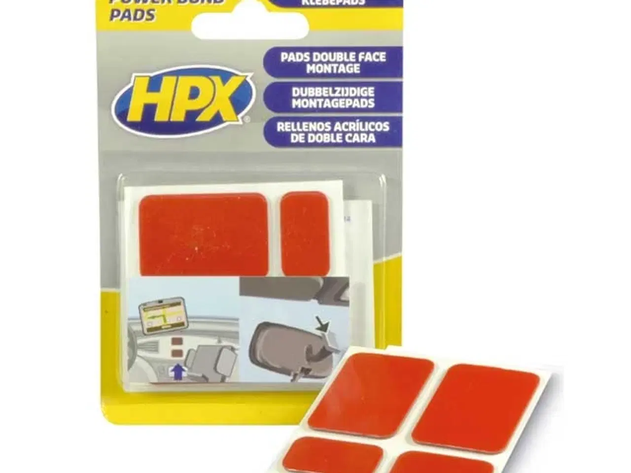 Billede 1 - HPX dobbeltklæbende pads (bakspejl)