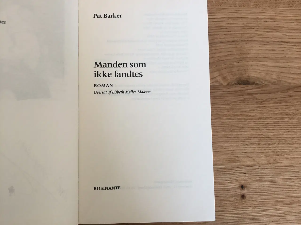 Billede 5 - Pat Barker: Manden som ikke fandtes