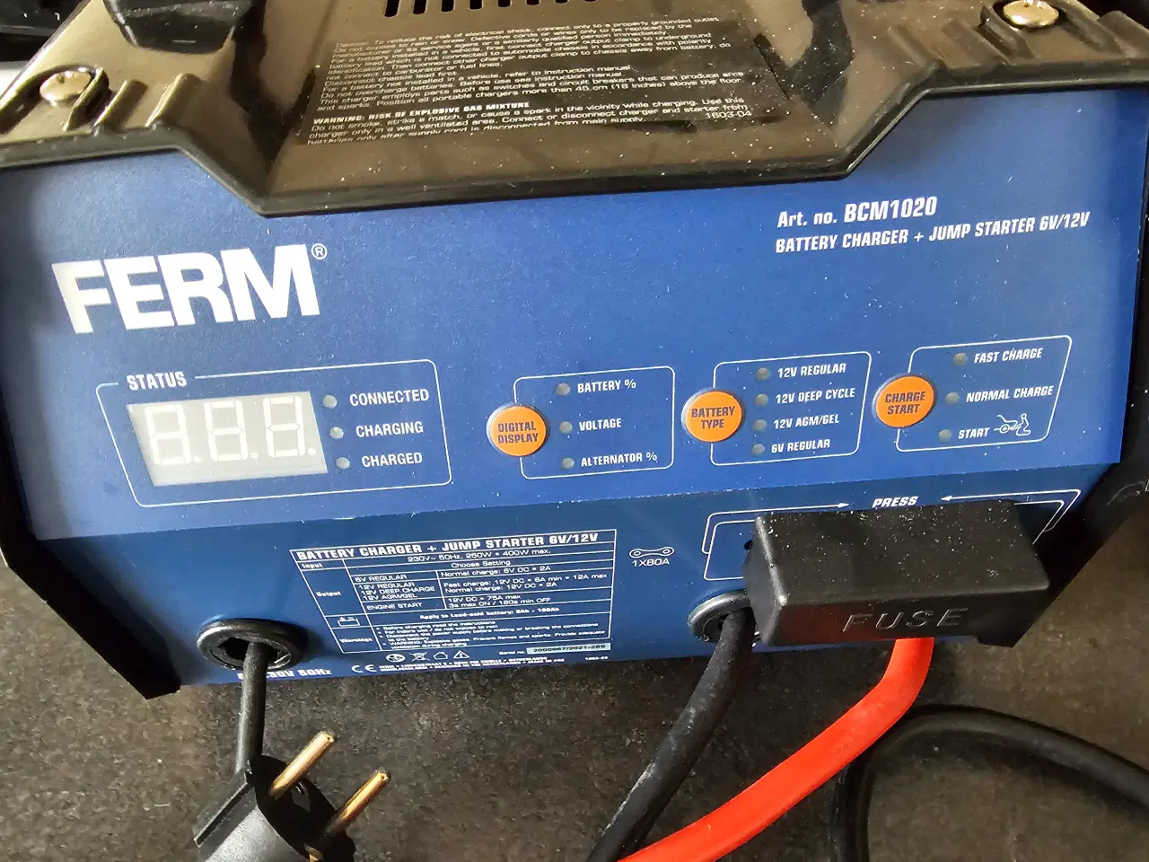 Billede 1 - Ferm batterioplader bcm 1020