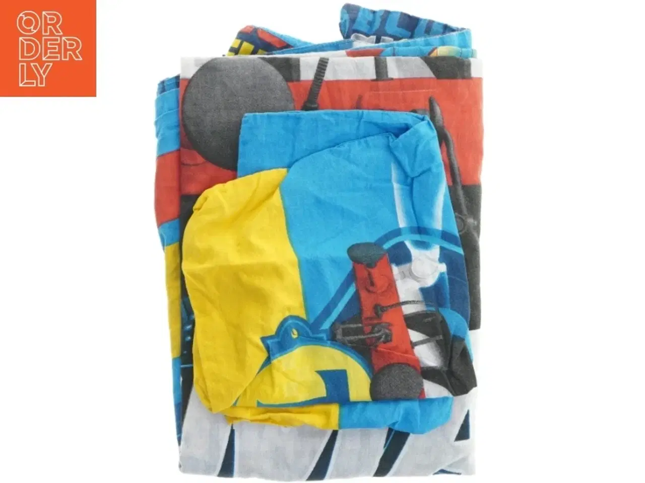 Billede 2 - Børne sengetøj med togtema (str. Hovedpude. 40 x 40 cm. dyne. 90. x, 130 cm)