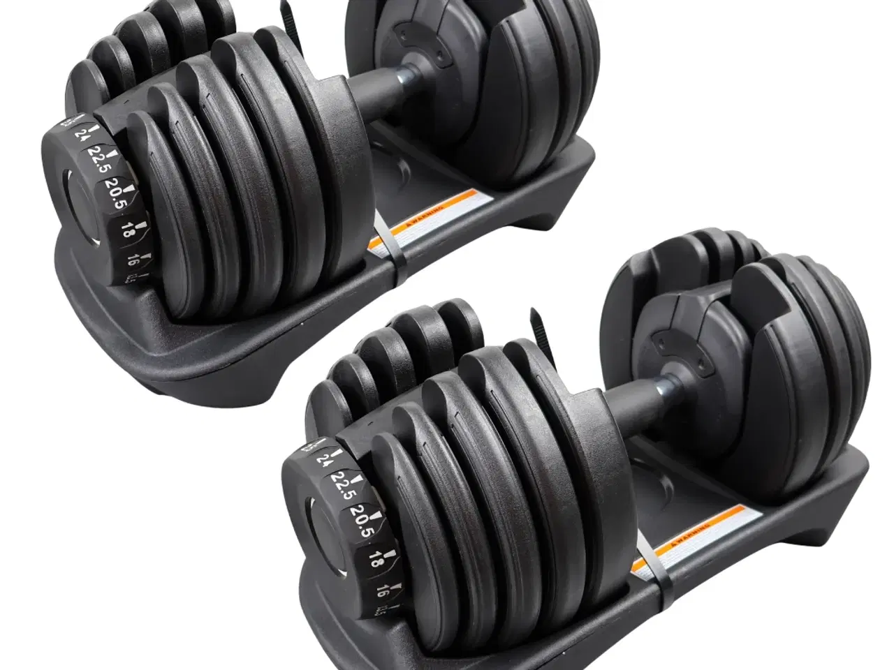 Billede 3 - 2 x 24 kg. Justerbare Håndvægte - Helt nye