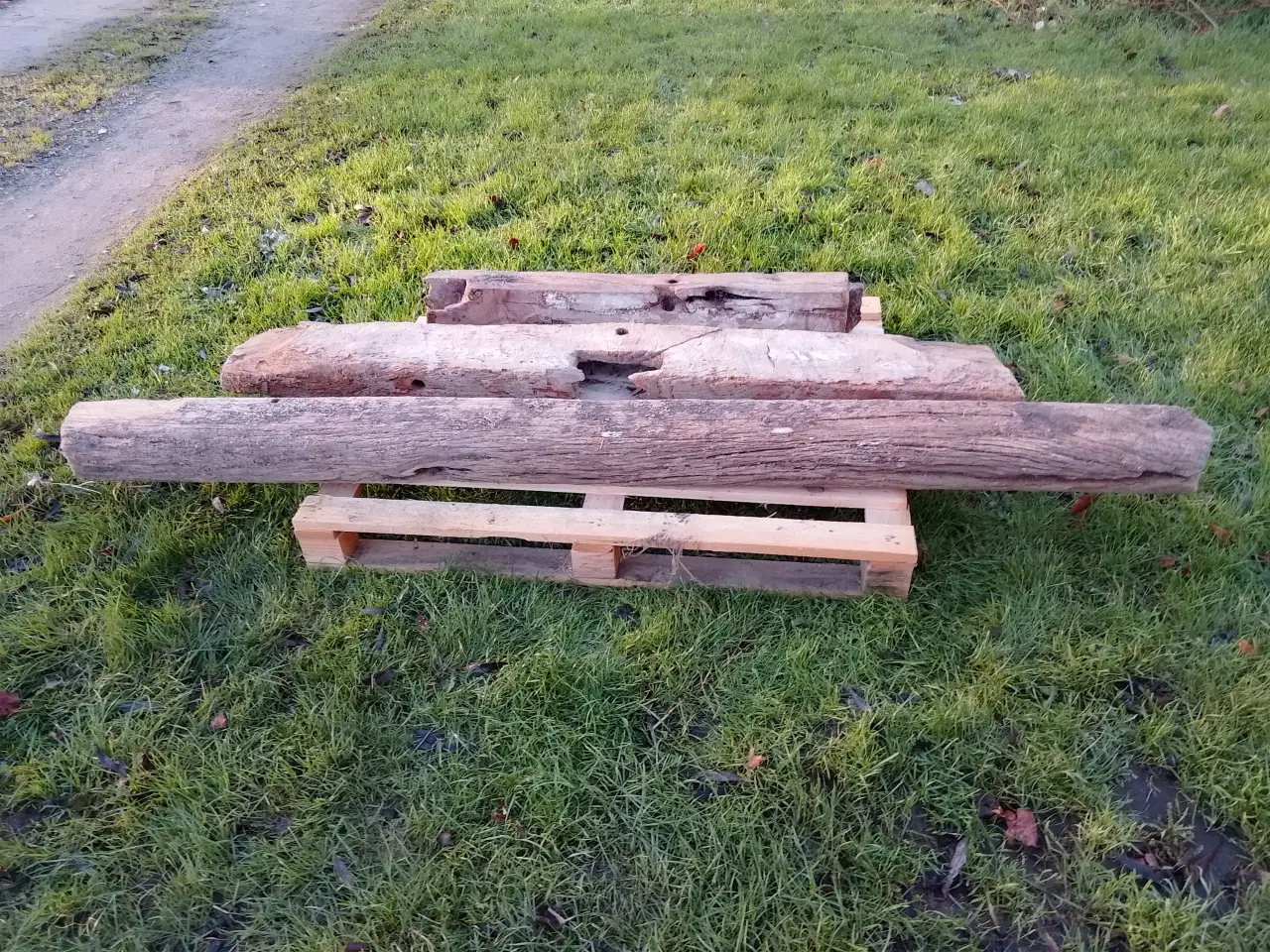 Billede 1 - Egebjælker