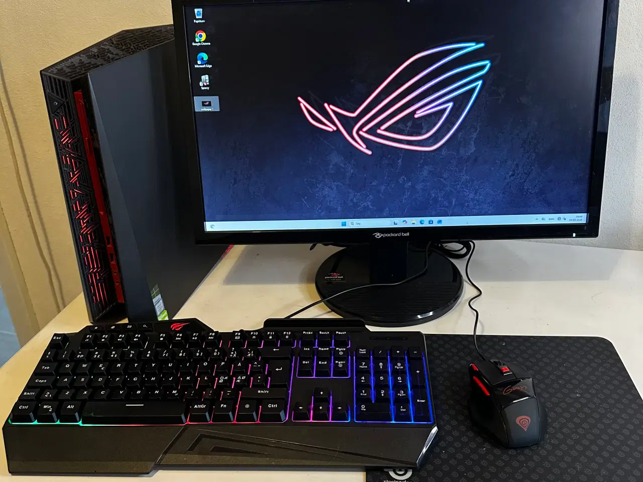 Billede 1 - Asus ROG gaming sæt(16GB RAM, GTX1050Ti,1,2TB)