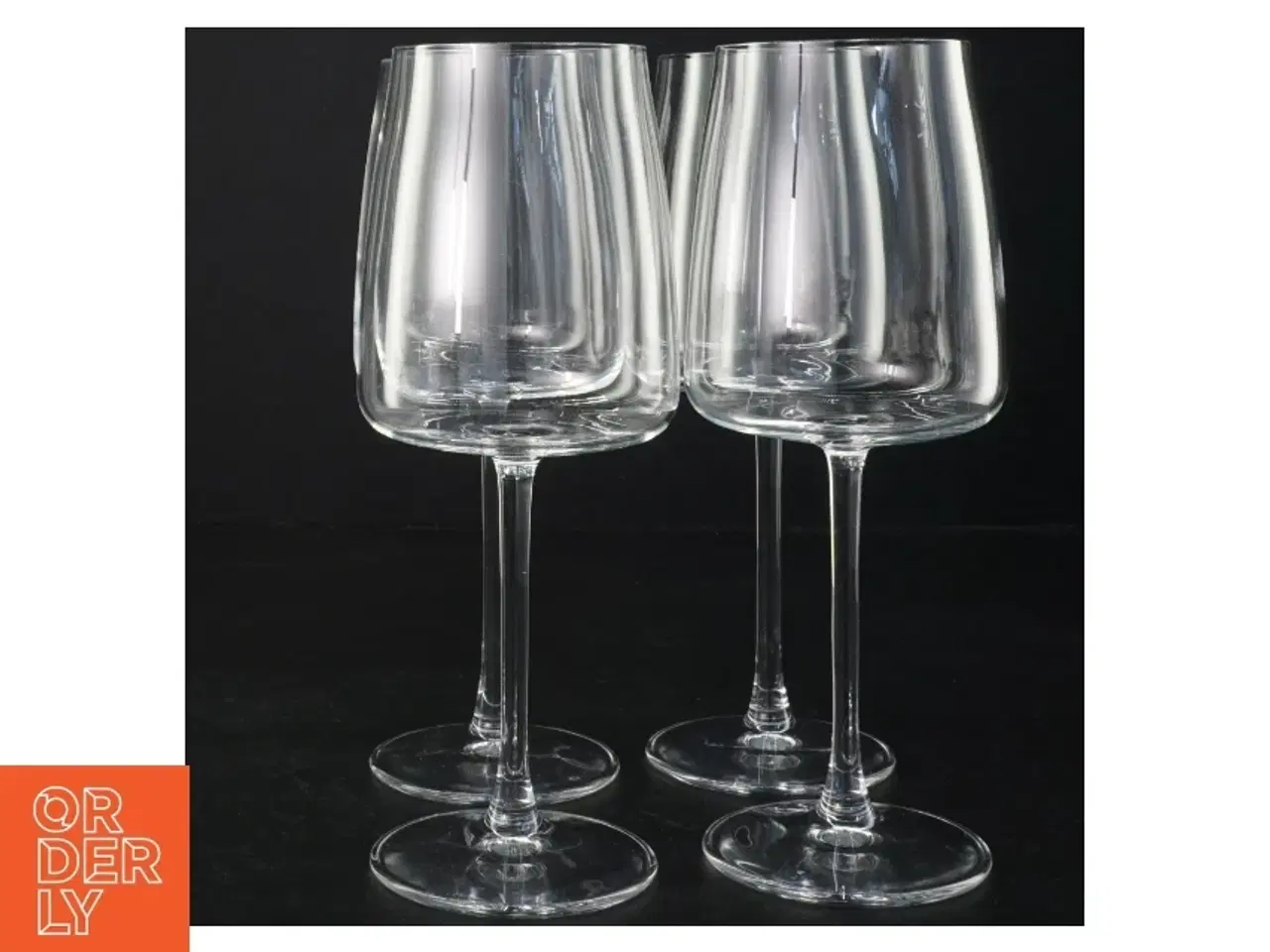 Billede 1 - Hvidvinsglas (4 stk) fra Lyngby glas (str. 21,5 x Ø6,5 cm)