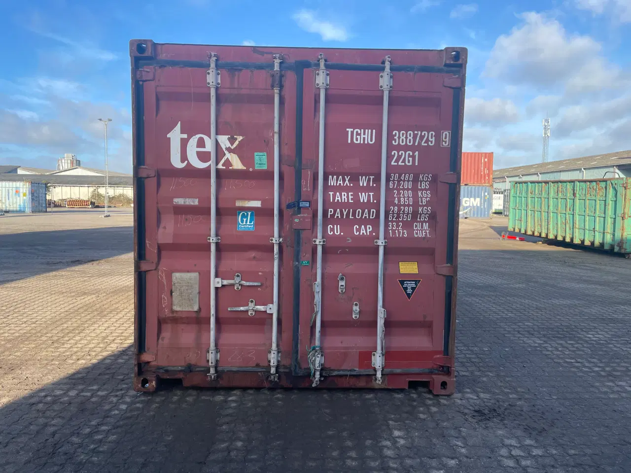 Billede 1 - 20 fods Container - ID: TGHU 388729-9