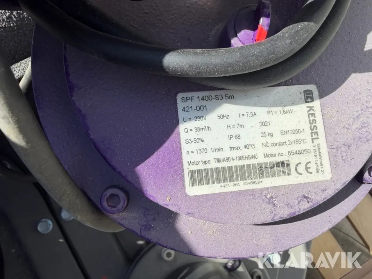 Billede 9 - Pumpe- og løftestation Kessel Aqualift F XL 1400 W S3 Duo 200 liter