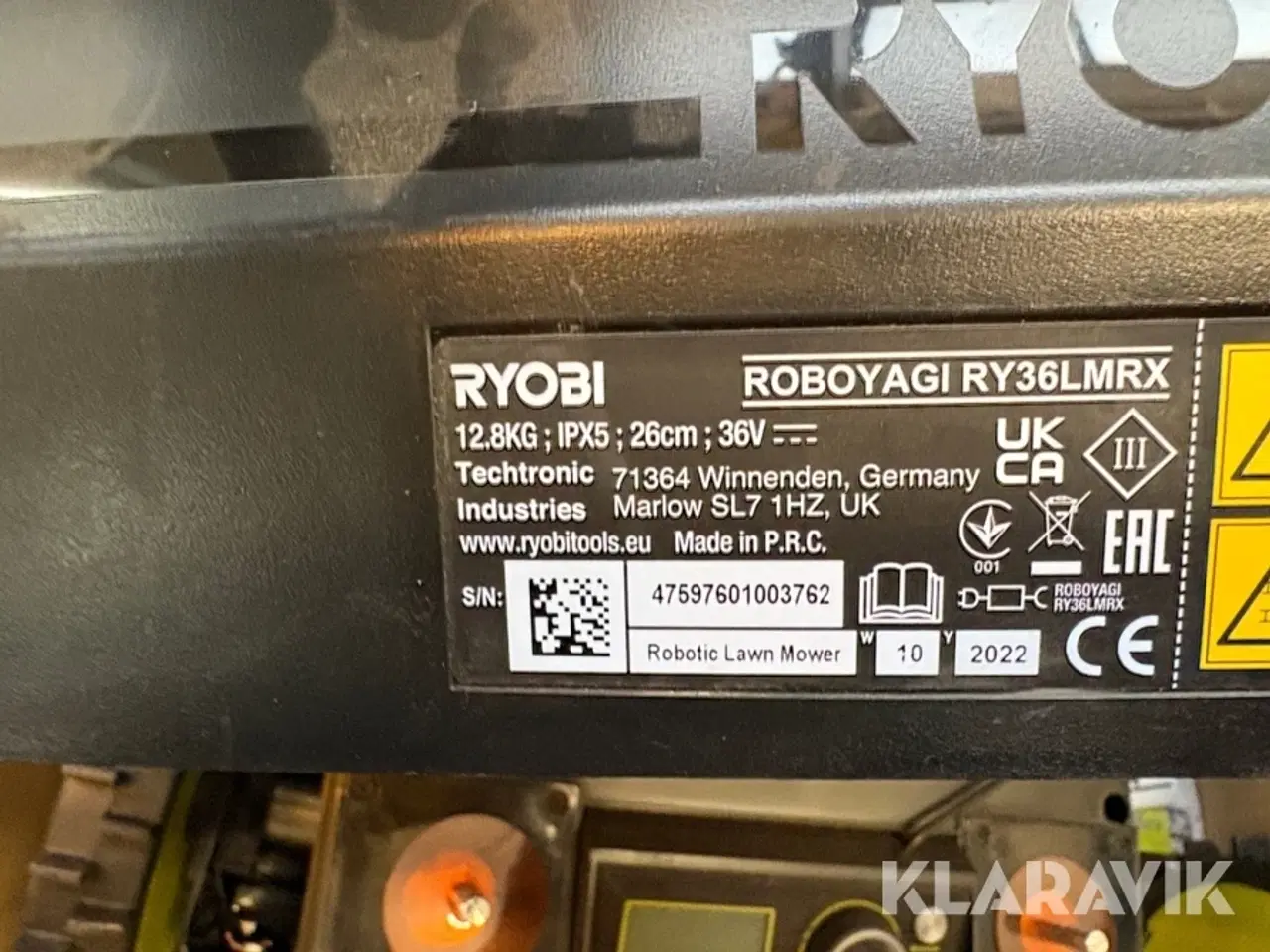 Billede 4 - Græsslåmaskine RYOBI