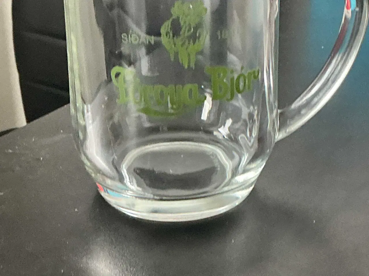 Billede 2 - Vintage Föroya Bjór ølglas 