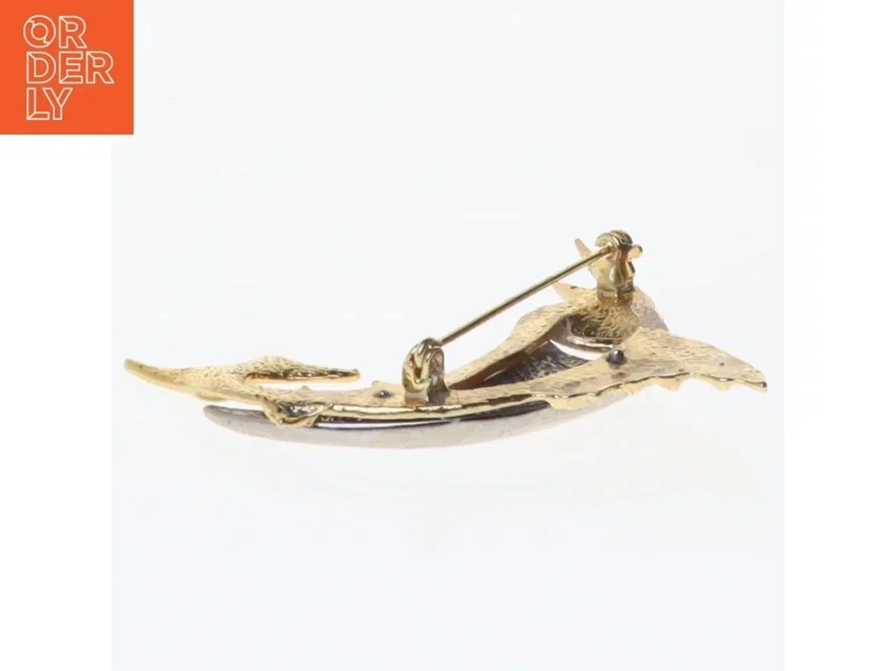 Billede 4 - Guldfarvet marlin fisk broche (str. 5 komma 5 x 5 cm)