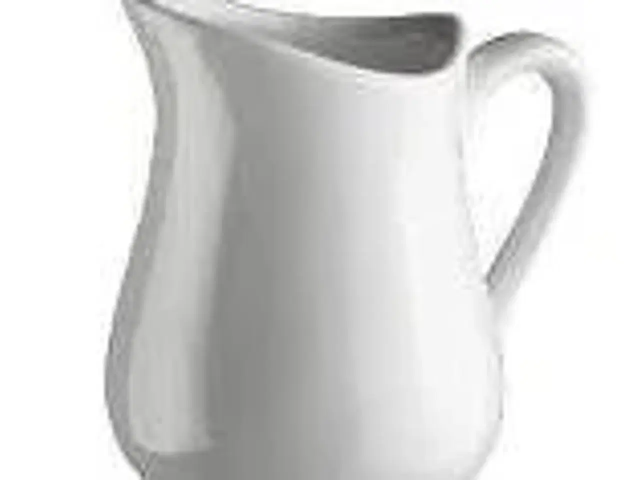 Billede 1 - 7 stk. Flødekande hvid 12 cl H80mm porcelæn